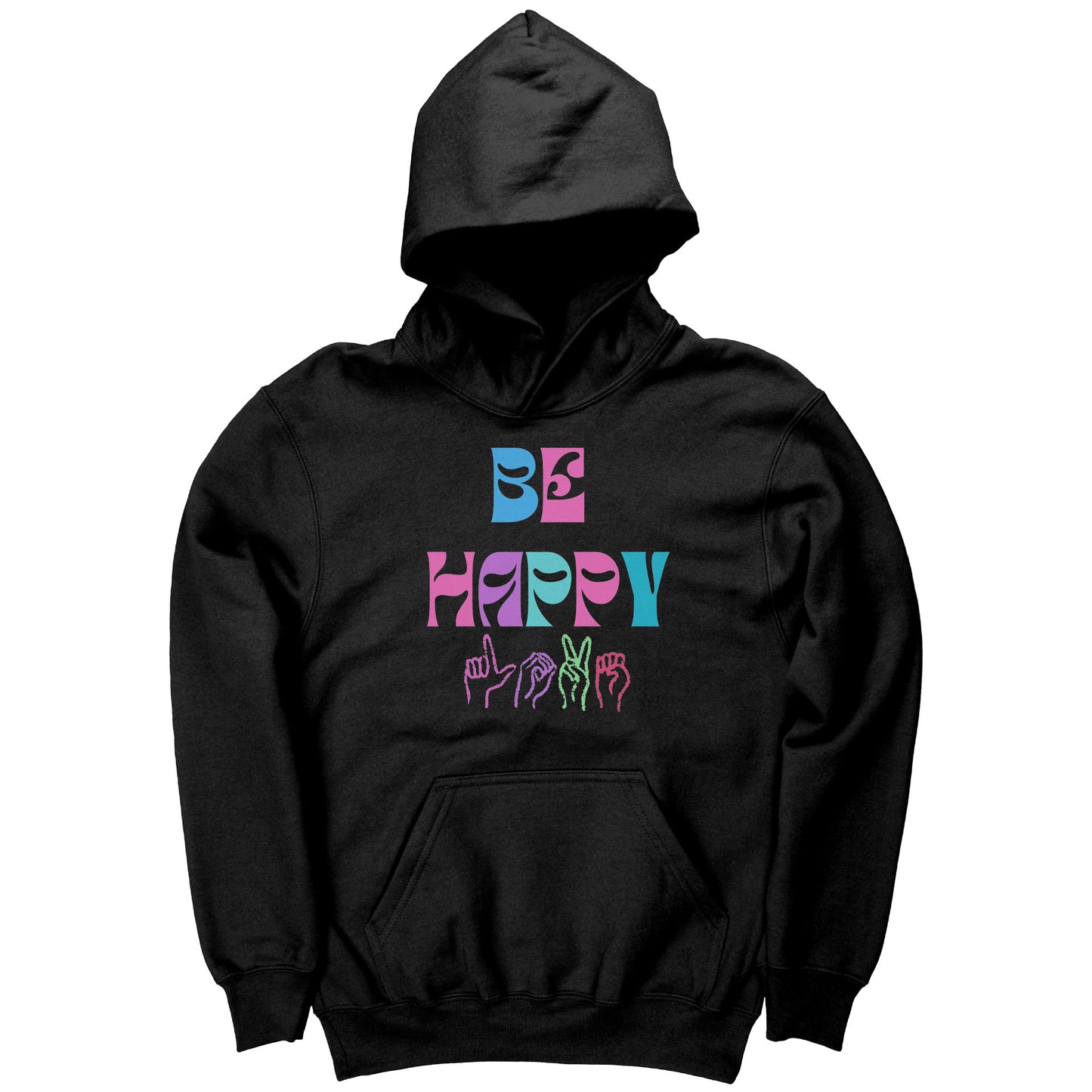 Be Happy Love Hoodie [Youth Unisex]