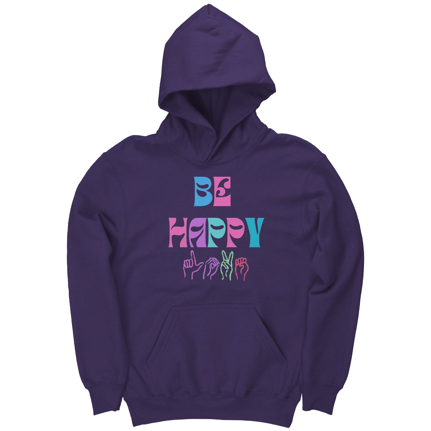 Be Happy Love Hoodie [Youth Unisex]