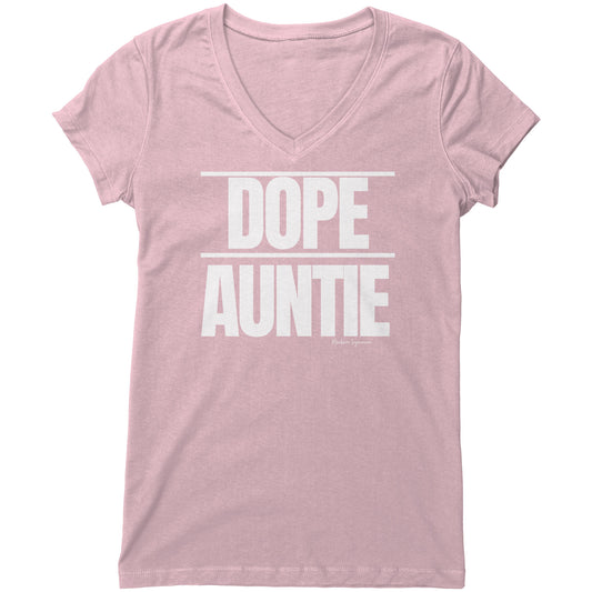 Dope Auntie(White) V-Neck