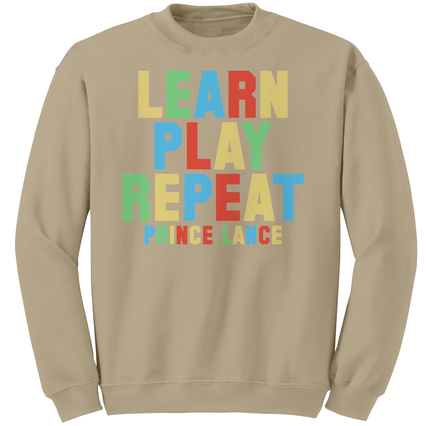 Learn Play Repeat Crewneck Sweatshirt [Adult Unisex]